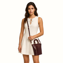 Load image into Gallery viewer, Eulalie Tan Leather Sling Bag