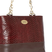 Load image into Gallery viewer, Ee Morocco 04 Red Leather Tote Bag