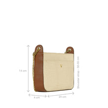Load image into Gallery viewer, Ee Keira 04-M White Leather Sling Bag