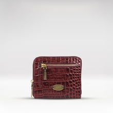 Load image into Gallery viewer, Ee Jupiter W3-M Red Leather Zip Around Wallet