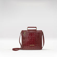 Load image into Gallery viewer, Ee Viola 01-M Red Leather Sling Bag