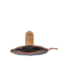 Load image into Gallery viewer, Ee Liya W1-M Blue Leather Clutch