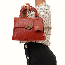 Load image into Gallery viewer, Coral-04 Red Leather Shoulder Bag