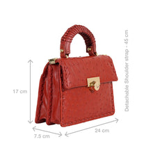 Load image into Gallery viewer, Coral-04 Red Leather Shoulder Bag