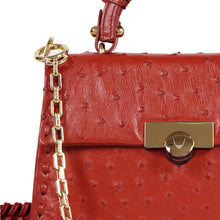 Load image into Gallery viewer, Coral-04 Red Leather Shoulder Bag