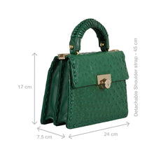 Load image into Gallery viewer, Coral-04 Green Leather Shoulder Bag