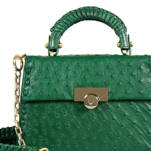 Load image into Gallery viewer, Coral-04 Green Leather Shoulder Bag