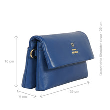 Load image into Gallery viewer, Milos-01 Blue Leather Shoulder Bag