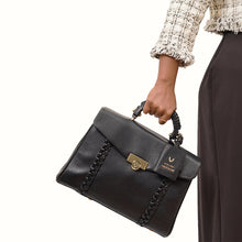 Load image into Gallery viewer, Milos-03 Black Leather Shoulder Bag