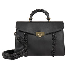 Load image into Gallery viewer, Milos-03 Black Leather Shoulder Bag