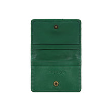 Load image into Gallery viewer, Coral W3 Green Leather Bi-Fold Wallet