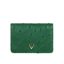 Load image into Gallery viewer, Coral W3 Green Leather Bi-Fold Wallet