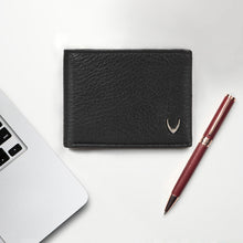 Load image into Gallery viewer, Milos W2 Black Leather Bi-Fold Wallet