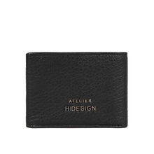 Load image into Gallery viewer, Milos W2 Black Leather Bi-Fold Wallet