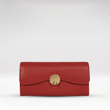 Load image into Gallery viewer, Milos W3 Red Leather Bi-Fold Wallet