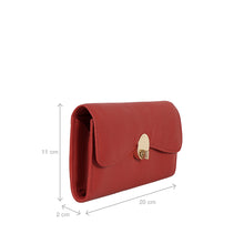Load image into Gallery viewer, Milos W3 Red Leather Bi-Fold Wallet
