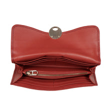Load image into Gallery viewer, Milos W3 Red Leather Bi-Fold Wallet