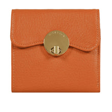Load image into Gallery viewer, Milos W4 Orange Leather Bi-Fold Wallet