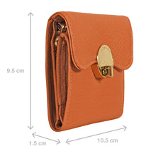 Load image into Gallery viewer, Milos W4 Orange Leather Bi-Fold Wallet