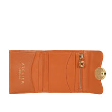 Load image into Gallery viewer, Milos W4 Orange Leather Bi-Fold Wallet