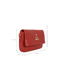 Load image into Gallery viewer, Milos W5 Red Leather Sling Wallet