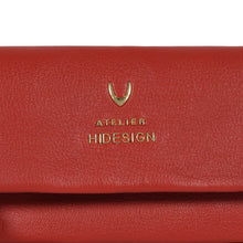 Load image into Gallery viewer, Milos W5 Red Leather Sling Wallet