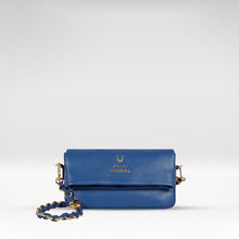 Load image into Gallery viewer, Milos W5 Blue Leather Sling Wallet