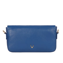 Load image into Gallery viewer, Milos W5 Blue Leather Sling Wallet
