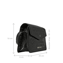 Load image into Gallery viewer, Sovera 02 Black Leather Shoulder Bag