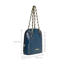 Load image into Gallery viewer, Copacabana 01 Blue Leather Shoulder Bag