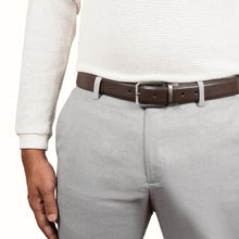 Load image into Gallery viewer, PIQUE ADISON-MEN-BROWN-REVERSIBLE BELT