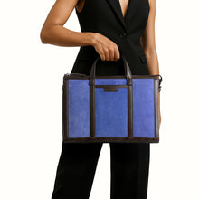 Load image into Gallery viewer, Ninon 01 Purple Leather Messenger Bag
