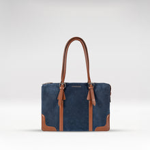 Load image into Gallery viewer, Ninon 02 Blue Leather Shoulder Bag