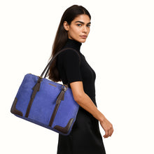 Load image into Gallery viewer, Ninon 02 Purple Leather Shoulder Bag