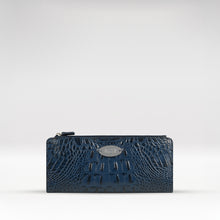 Load image into Gallery viewer, Alisson W2 Blue Leather Bi-Fold Wallet
