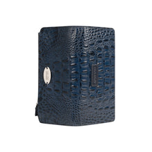 Load image into Gallery viewer, Alisson W2 Blue Leather Bi-Fold Wallet