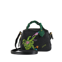 Load image into Gallery viewer, Garden 01 Black Leather Sling Bag