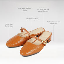 Load image into Gallery viewer, NASSAU WOMEN’S OSTRICH LEATHER SANDALS