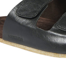 Load image into Gallery viewer, Kisawa Men's Black Leather Slides