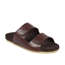 Load image into Gallery viewer, Kisawa Men's Tan Leather Slides
