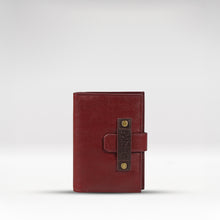 Load image into Gallery viewer, Jimi W3 Red Leather Passport Holder