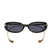 Load image into Gallery viewer, Elara Women's Grey Retro Oval Sunglasses