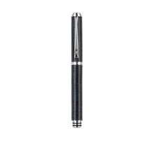 Load image into Gallery viewer, Cassis Blue Leather Gel Pen