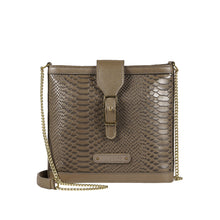 Load image into Gallery viewer, Belinda Silver Leather Sling Bag