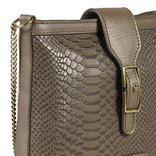 Load image into Gallery viewer, Belinda Silver Leather Sling Bag