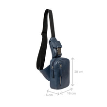 Load image into Gallery viewer, Andover 01 Blue Leather Crossbody