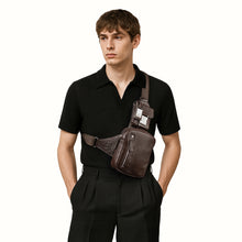 Load image into Gallery viewer, Andover 01 Brown Leather Crossbody