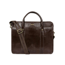 Load image into Gallery viewer, Andover 02 Brown Leather Briefcase
