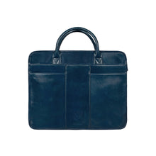 Load image into Gallery viewer, Andover 02 Blue Leather Briefcase
