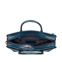 Load image into Gallery viewer, Andover 02 Blue Leather Briefcase